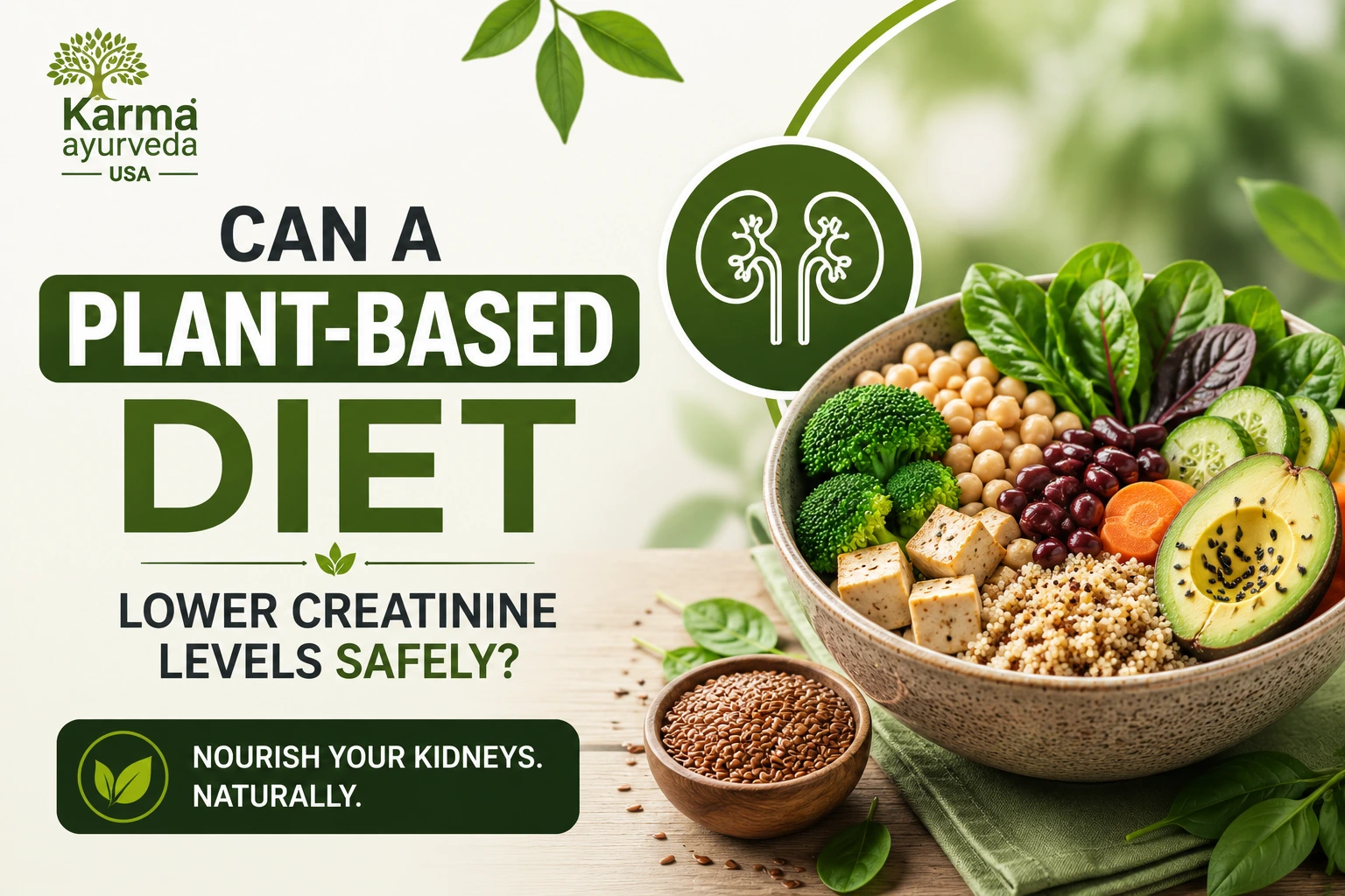 Can a Plant-Based Diet Lower Creatinine Levels Safely? Karma Ayurveda USA
